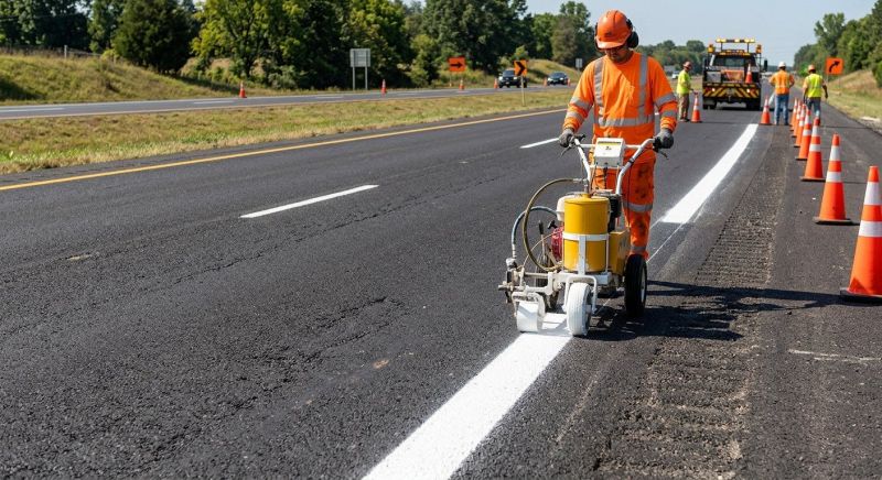 Lane Marking Service in Los Angeles, CA
