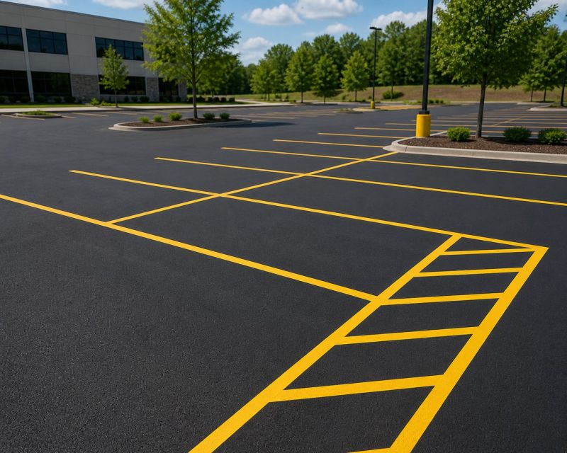 Commercial Asphalt Painting in Katy, TX