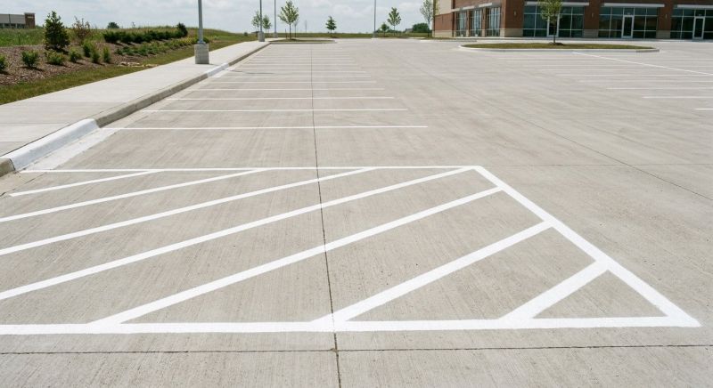 Concrete Parking Lot Striping in Orange County, CA