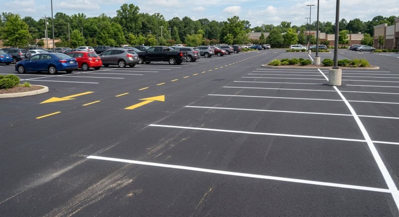 Concrete Parking Lot Striping in Orange County, CA