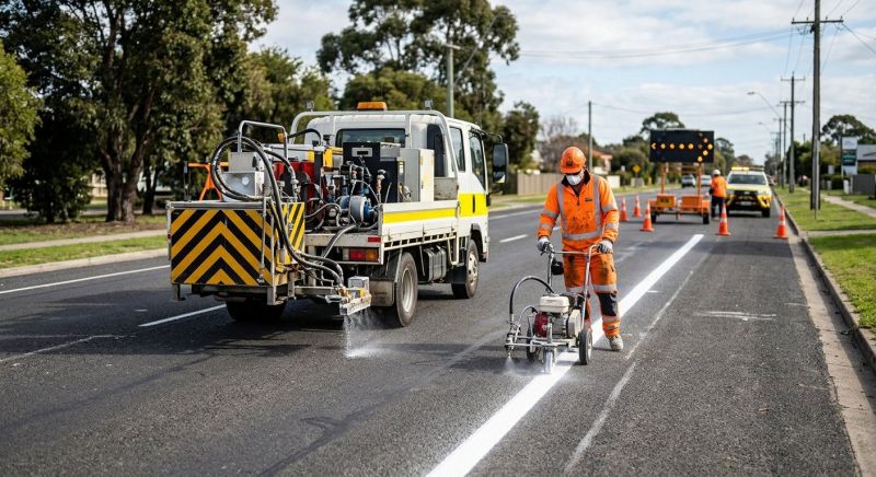 Lane Marking Service in Los Angeles, CA